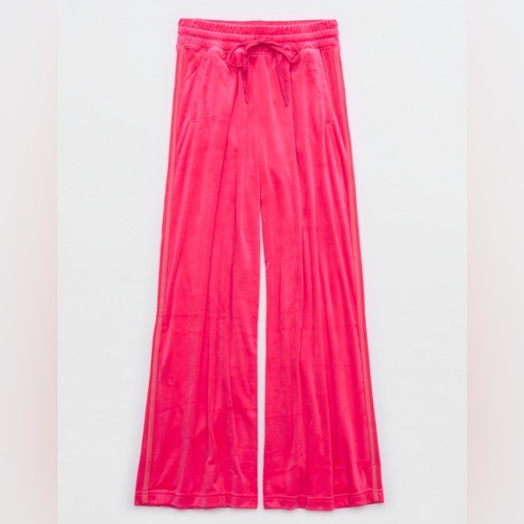 OFFLINE BY AERIE BRIGHT LIGHTS VELOUR WIDE LEG PANT - Picture 3 of 5